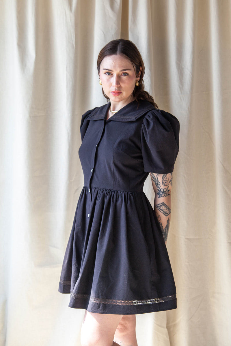 marina black dress Black 'Marina' Vegan Shiny Leather Cutout Minidress S Black