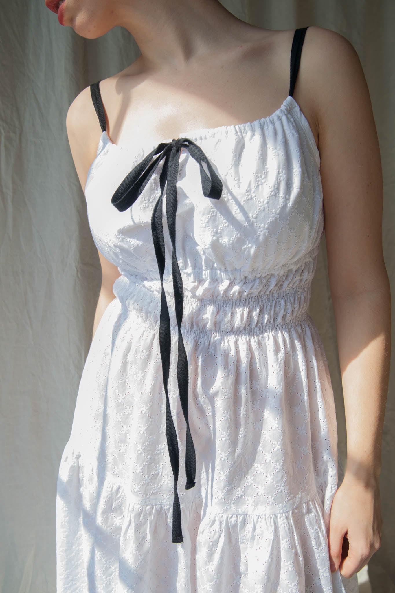 BIRDIE Dress - White Broderie