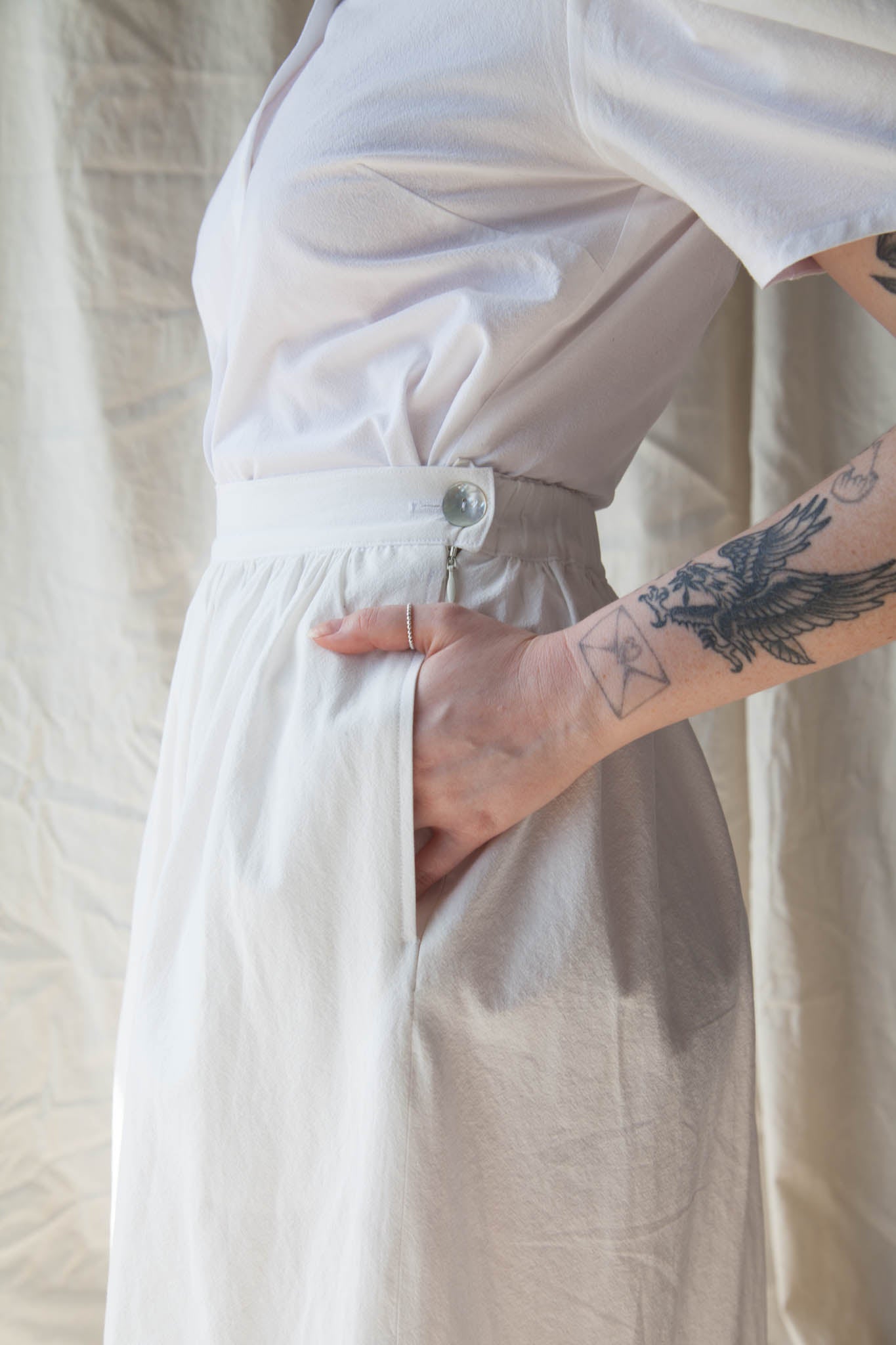 PRUDENCE Petticoat Skirt - White